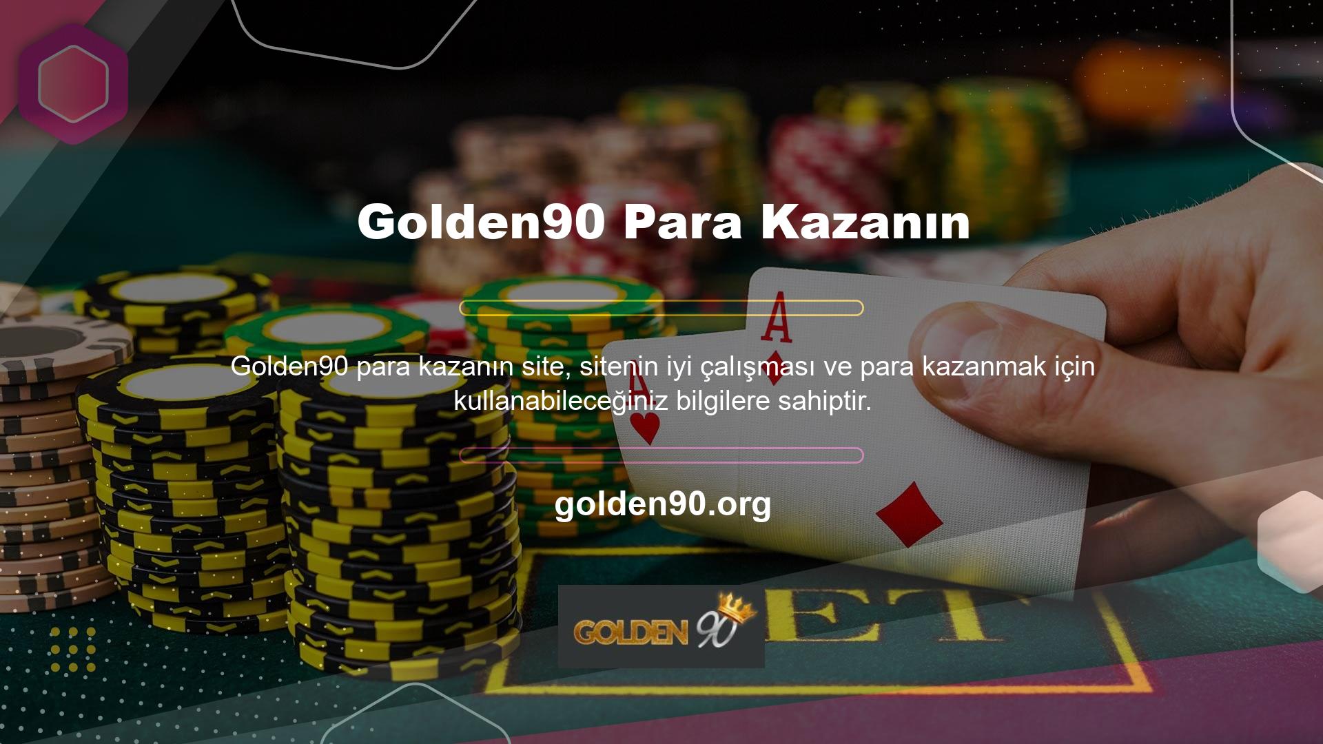 Golden90 seçeneğini kullanarak paranızı bahis sitesinden çıkarabilirsiniz